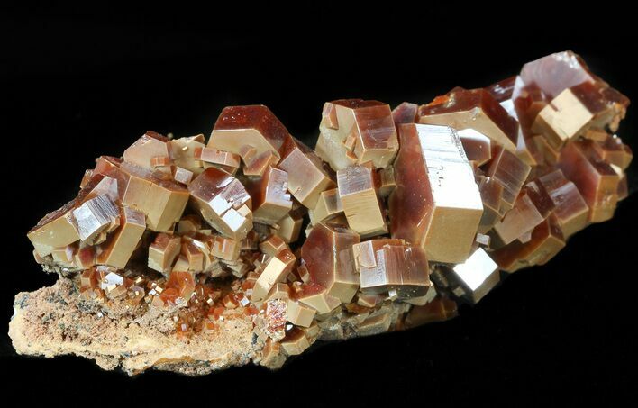 Huge Red & Brown Vanadinite Crystals on Matrix - Morocco #42208